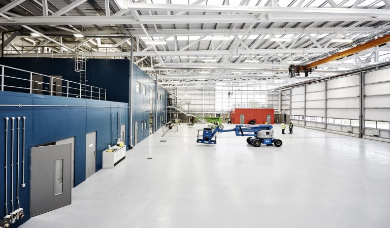 Caernarfon Search and Rescue Metador grey interior steel doors in a warehouse