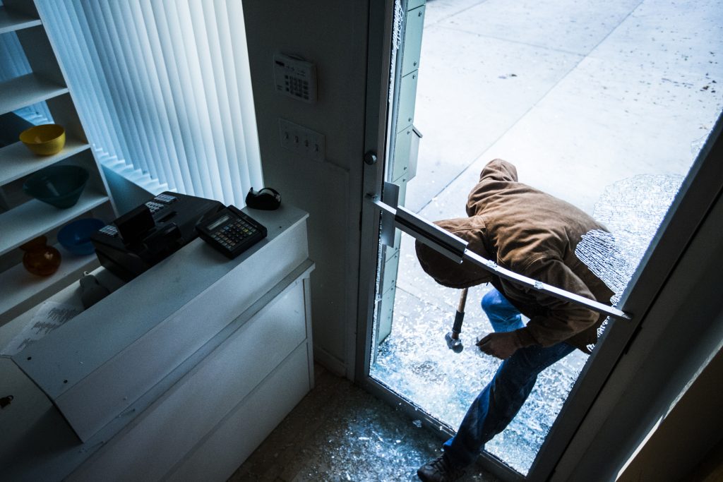 Burglary - commercial business retail security