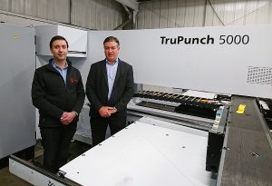 Metador's Tristan and Simon with the new TruPunch 5000 machine