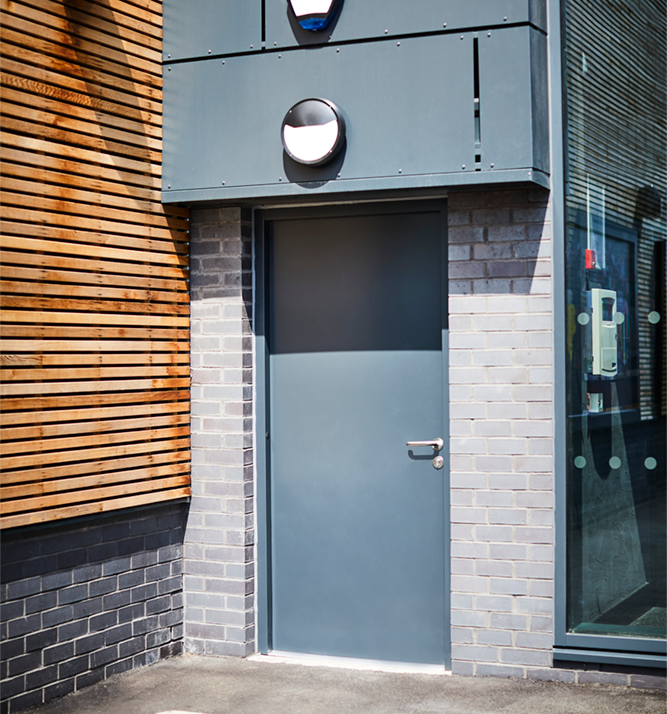 External fire rated door